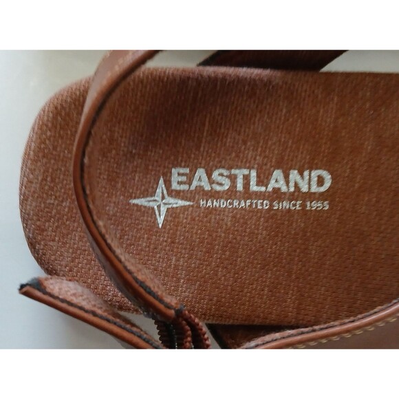 Eastland Coastal Backstrap Slide Sandal Womens 10M Brown Strappy Side Buckle - Picture 12 of 16